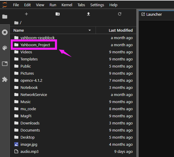 Project directory